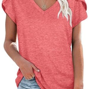 Vneck Short Sleeved Top